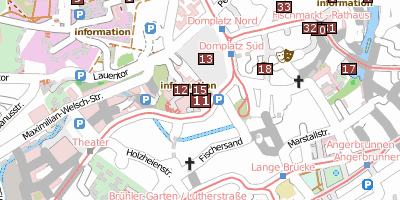 Stadtplan Erfurter Dom