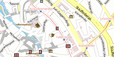 Johannesstraße  Erfurt Stadtplan