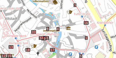 Stadtplan Krämerbrücke