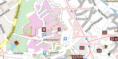 Peterskirche  Erfurt Stadtplan