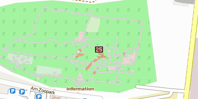 Stadtplan Thüringer Zoopark Erfurt